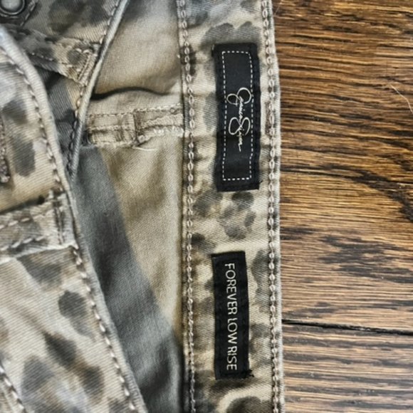 Jessica Simpson Leopard Ankle Jeans - Picture 3 of 4